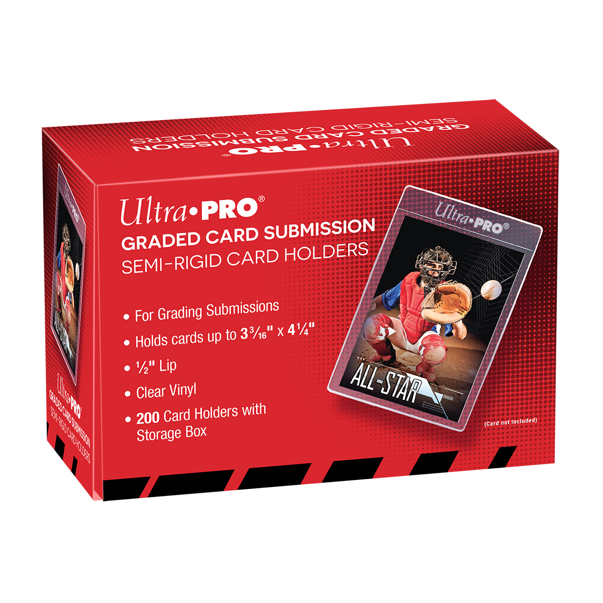 1/2" Lip Semi-Rigid Tall Card Holders (200ct)