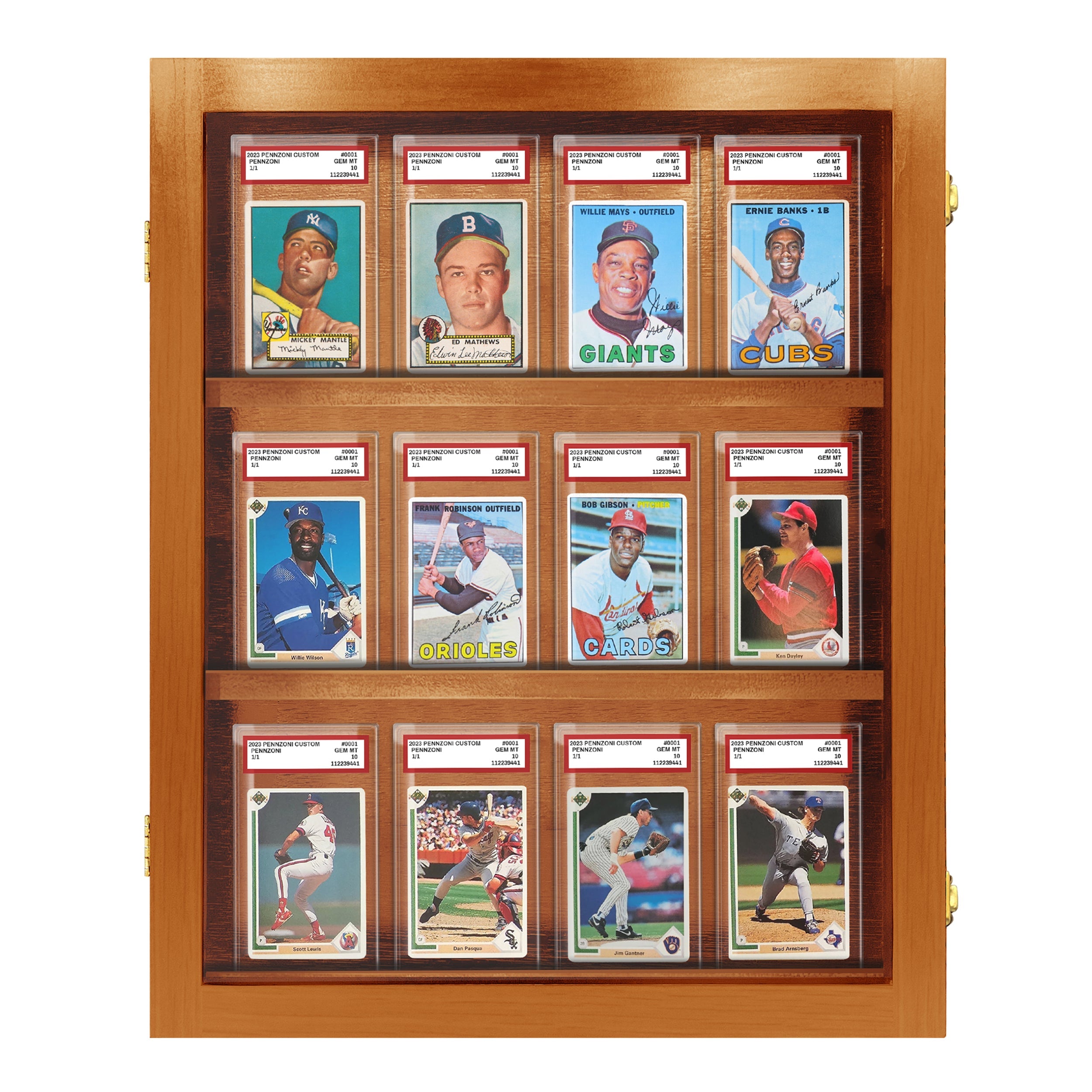 12-Slot Graded Card Display Case