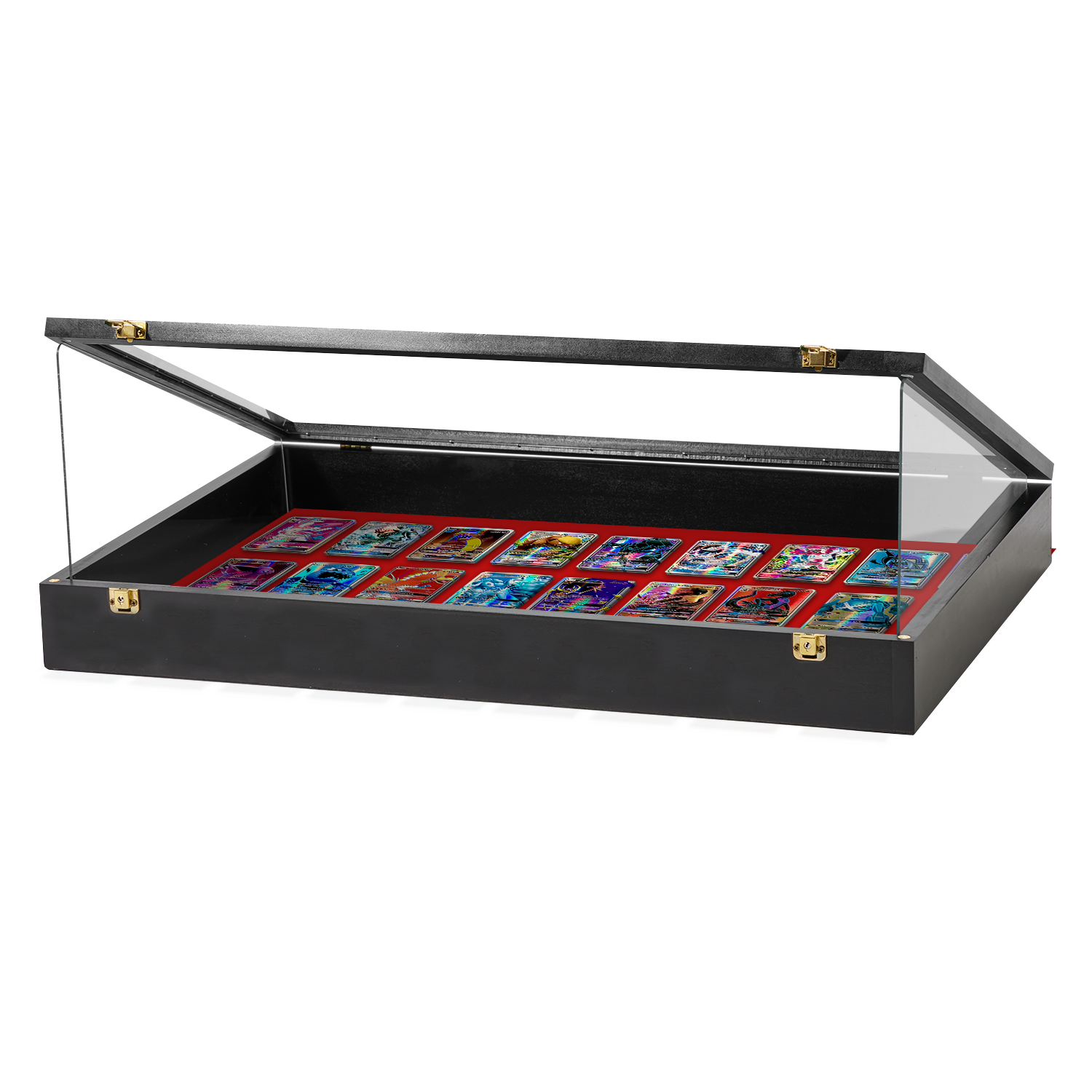 Portable Trade Show Card Display Case with Acrylic Lid