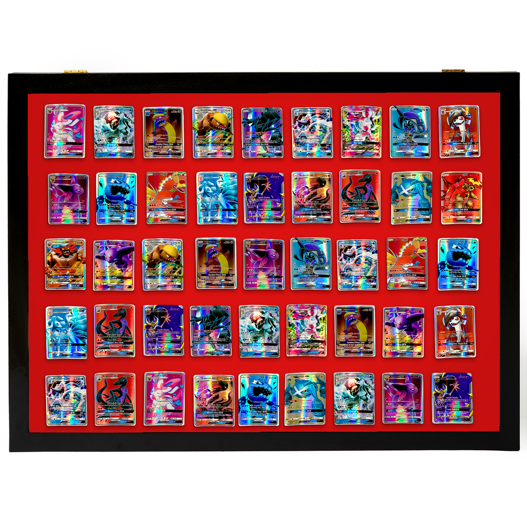 Portable Trade Show Card Display Case with Acrylic Lid