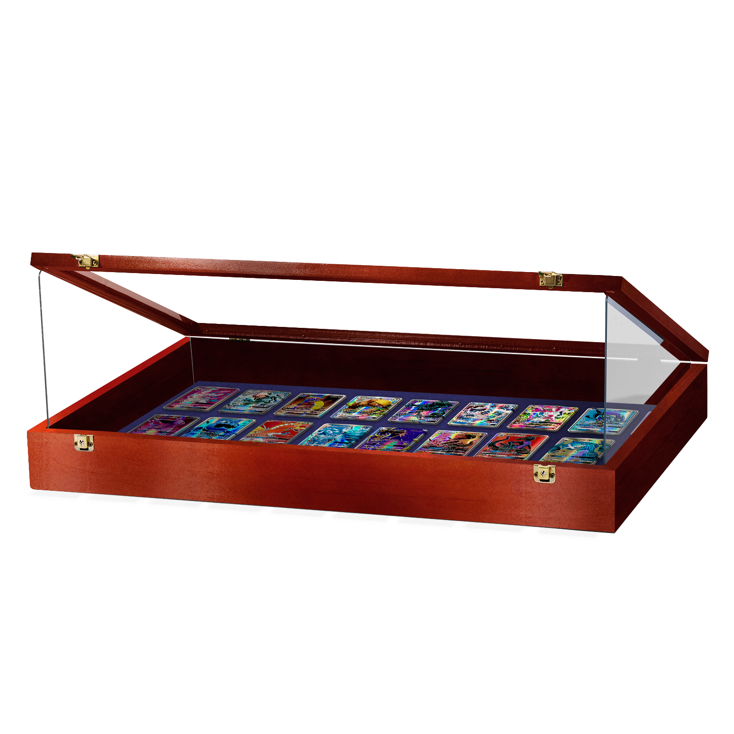Portable Trade Show Card Display Case with Acrylic Lid