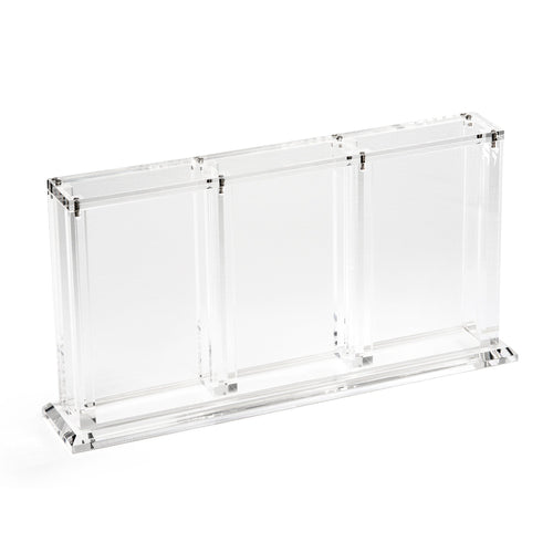 3-Slot Freestanding Acrylic Display For Magnetic Card Holder