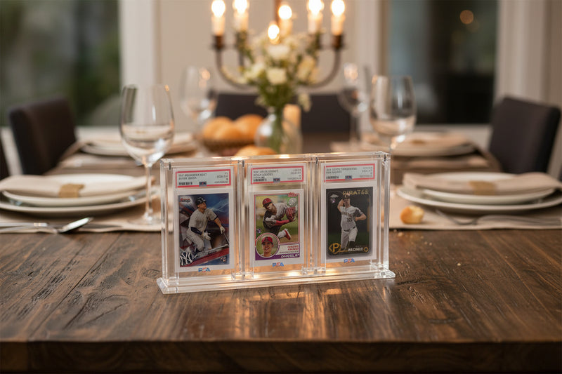 3-Slab Graded Card Display Case