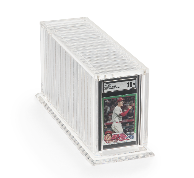 20 card display case Graded | Museum-Grade UV Acrylic This durable trading card Game Selection:Wally Quest With prereleases for MTG groomsman