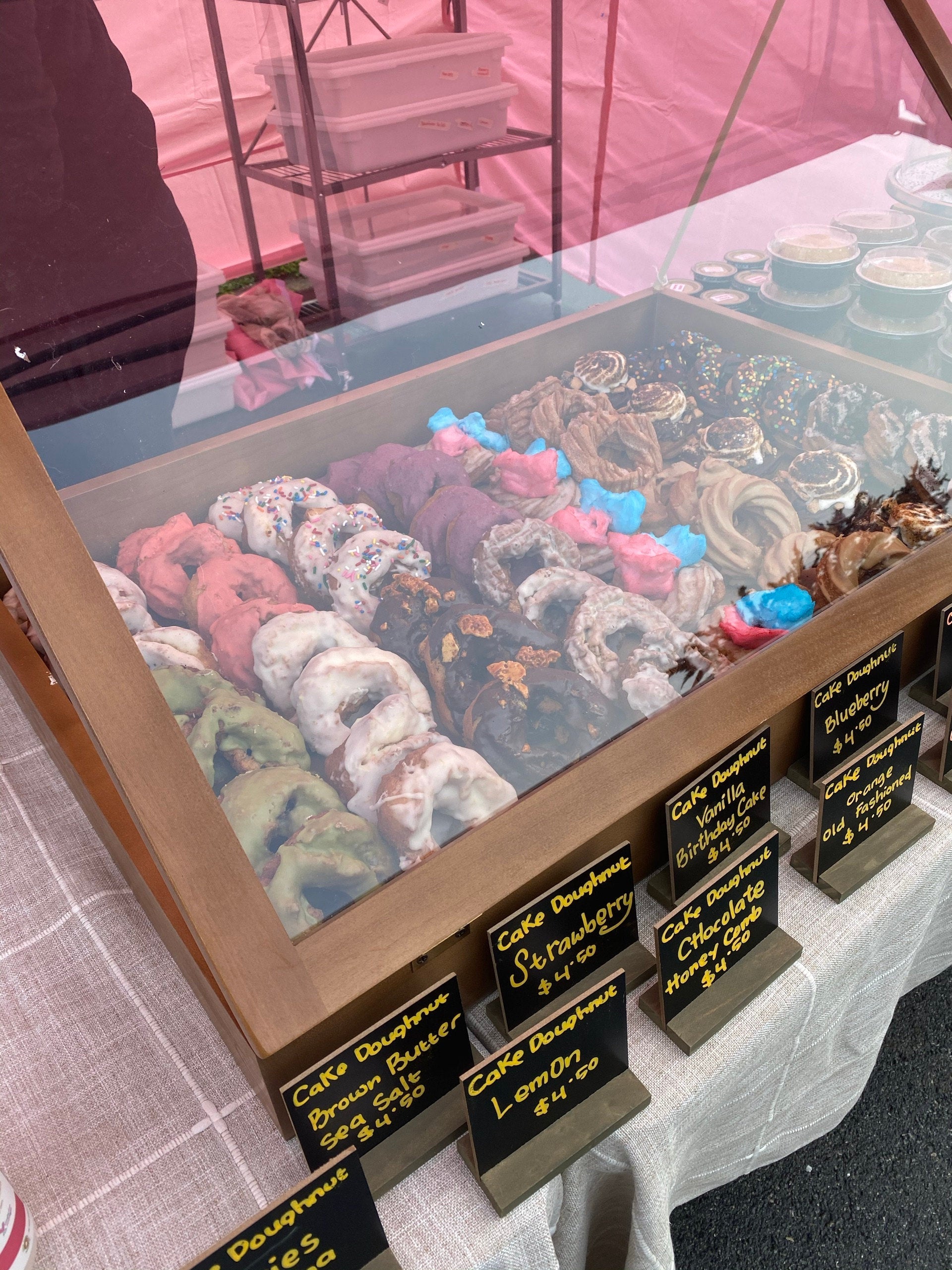 Portable Trade Show Card Display Case with Acrylic Lid